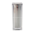 Silver Square Acrylic Lotion Bottle Plastic Cosmetic Bottle